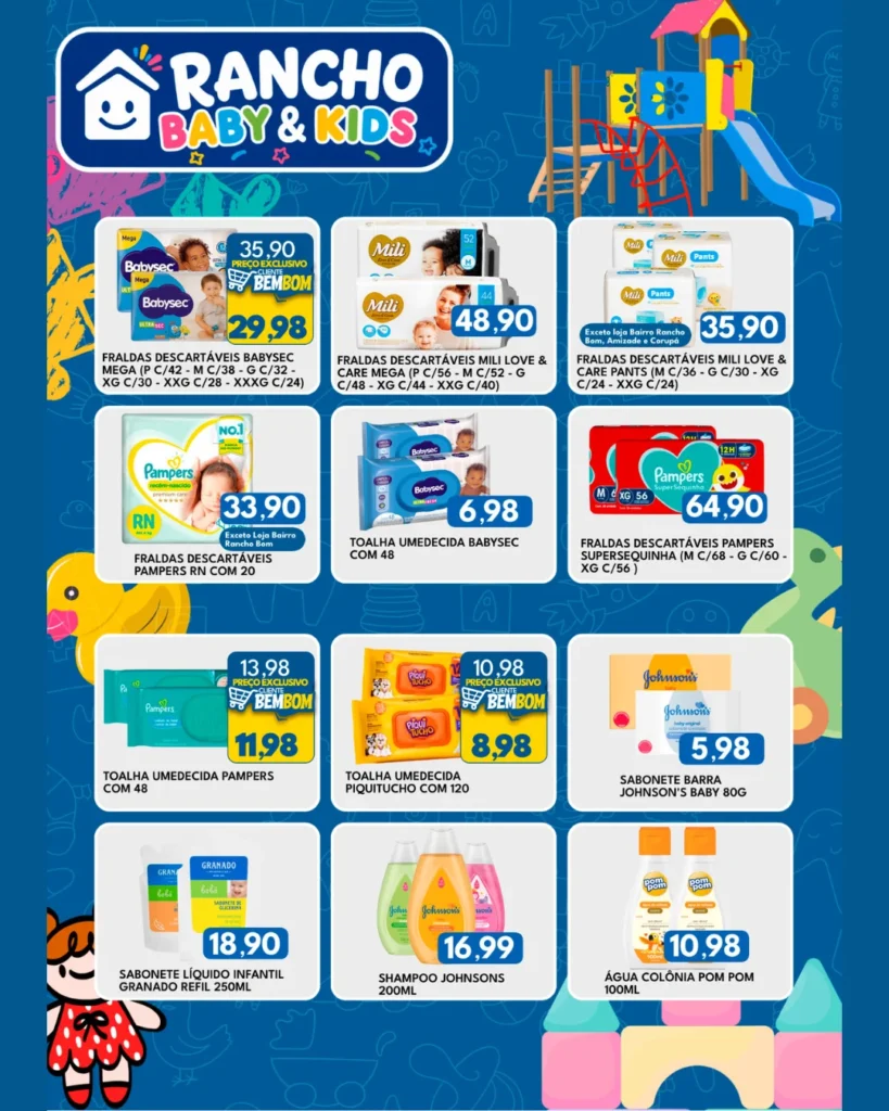 Ofertas Rancho Bom Supermercados – 03/08/2026