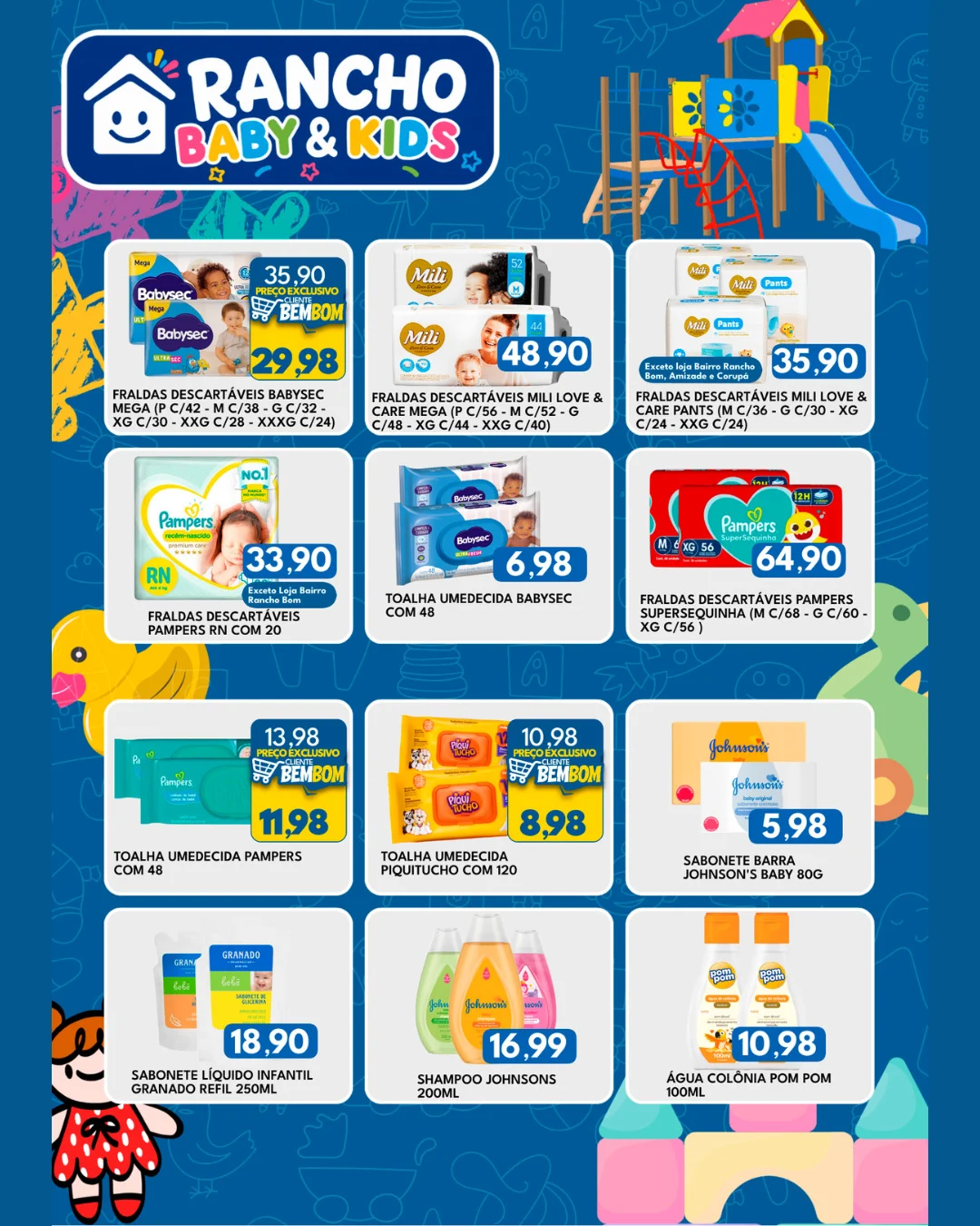 Ofertas Rancho Bom Supermercados – 03/08/2026