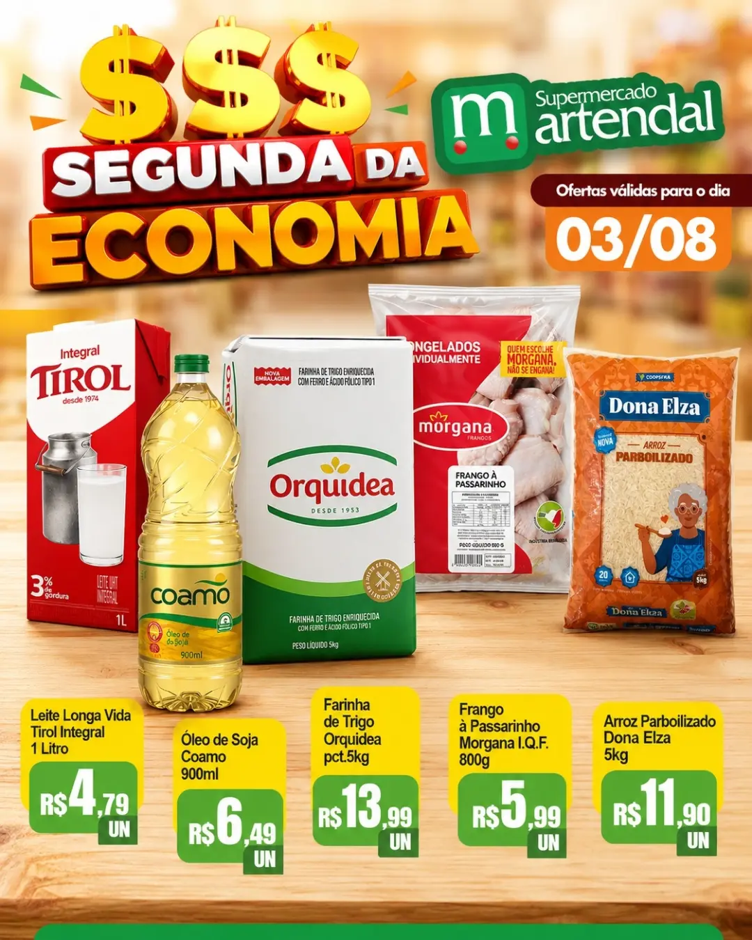 Ofertas Supermercado Martendal – 03/08/2026