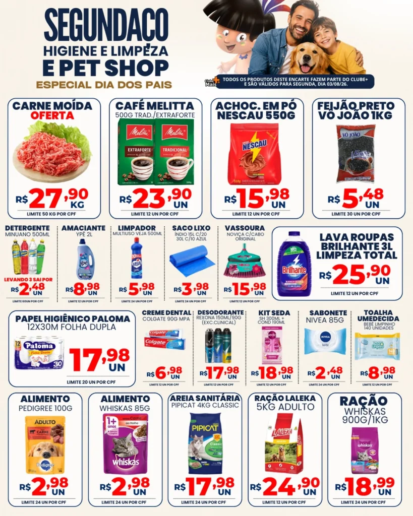 Ofertas Supermercados Índio – 03/08/2026
