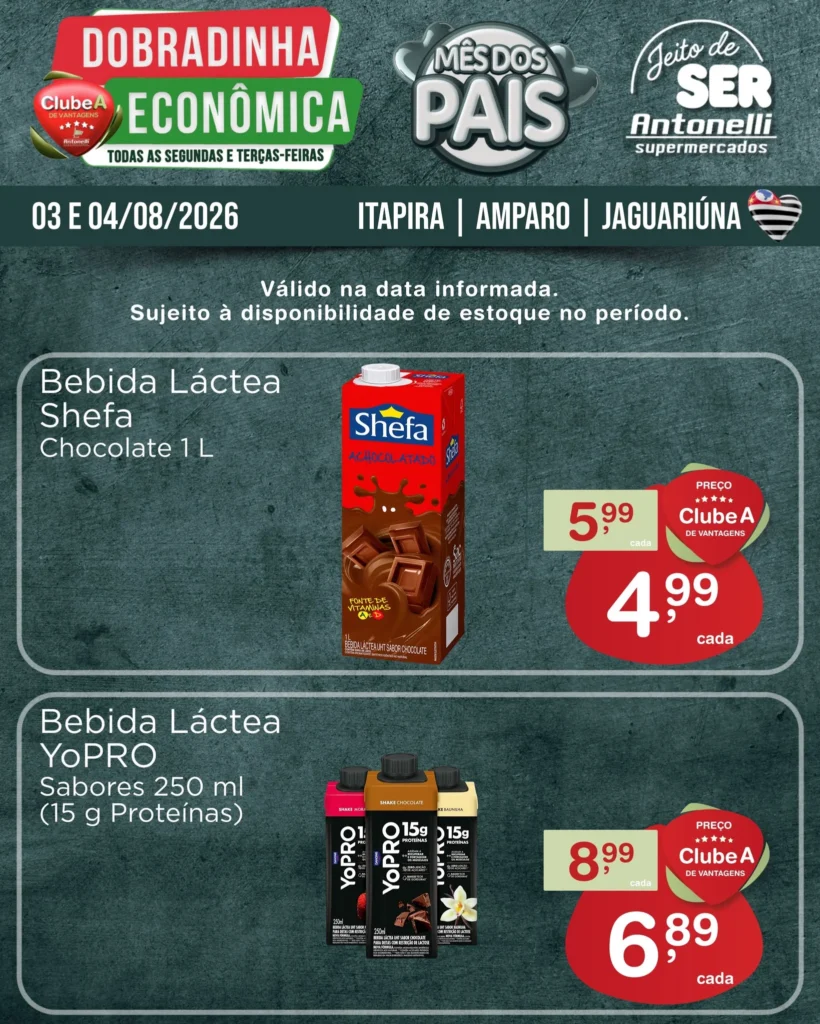 Ofertas Antonelli Supermercados – 04/08/2026
