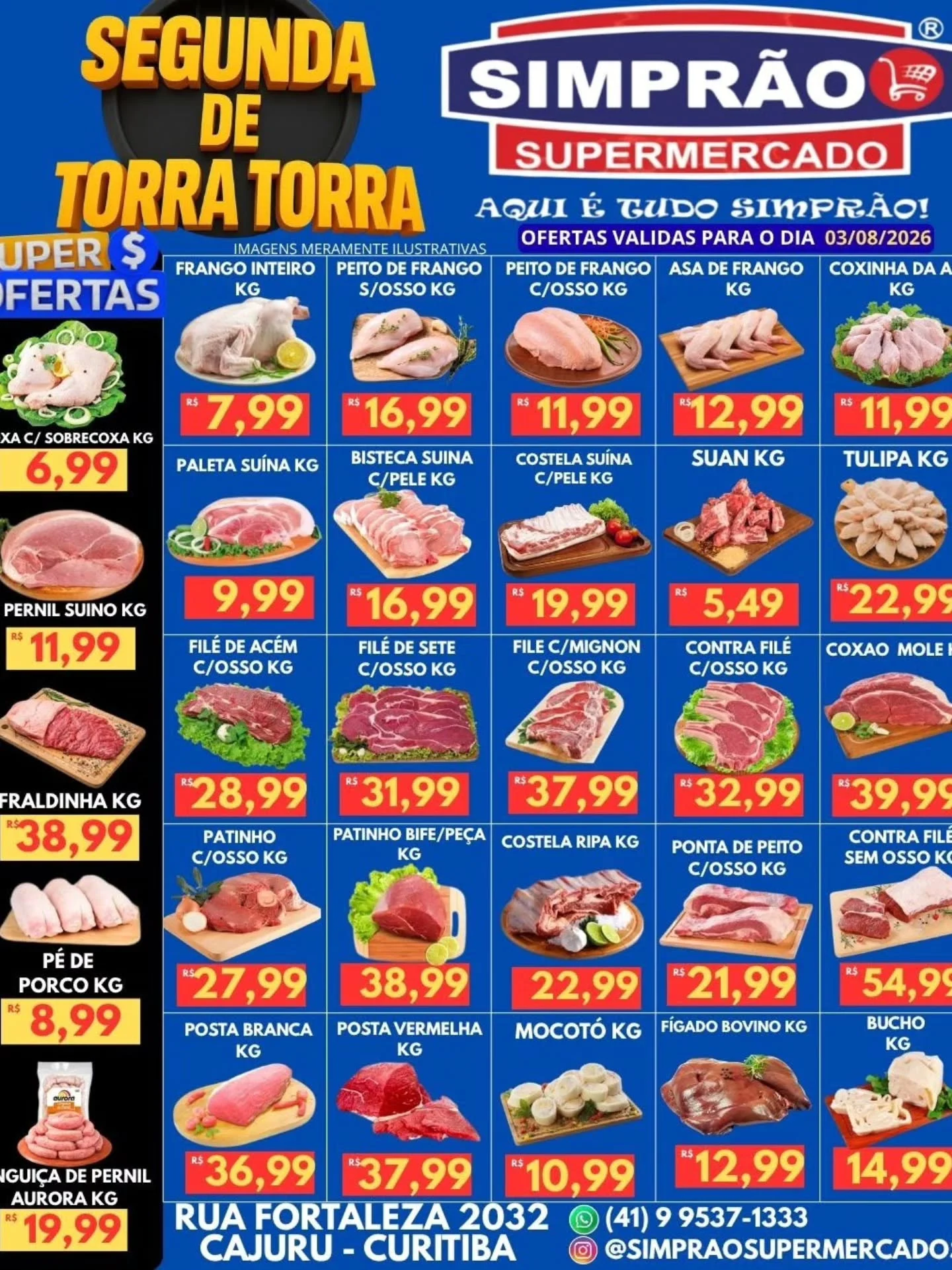 Ofertas simprão supermercados – 03/08/2026