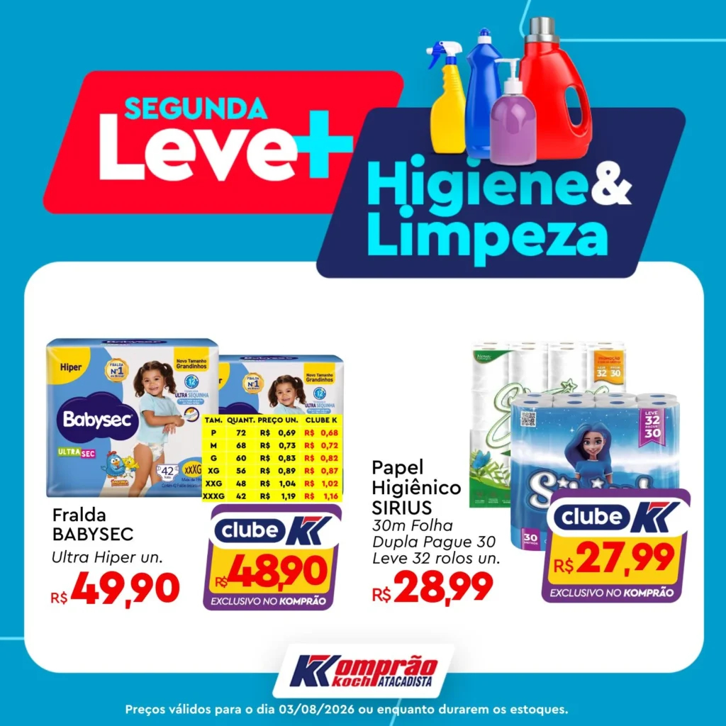 Ofertas Komprão Koch Atacadista – 03/08