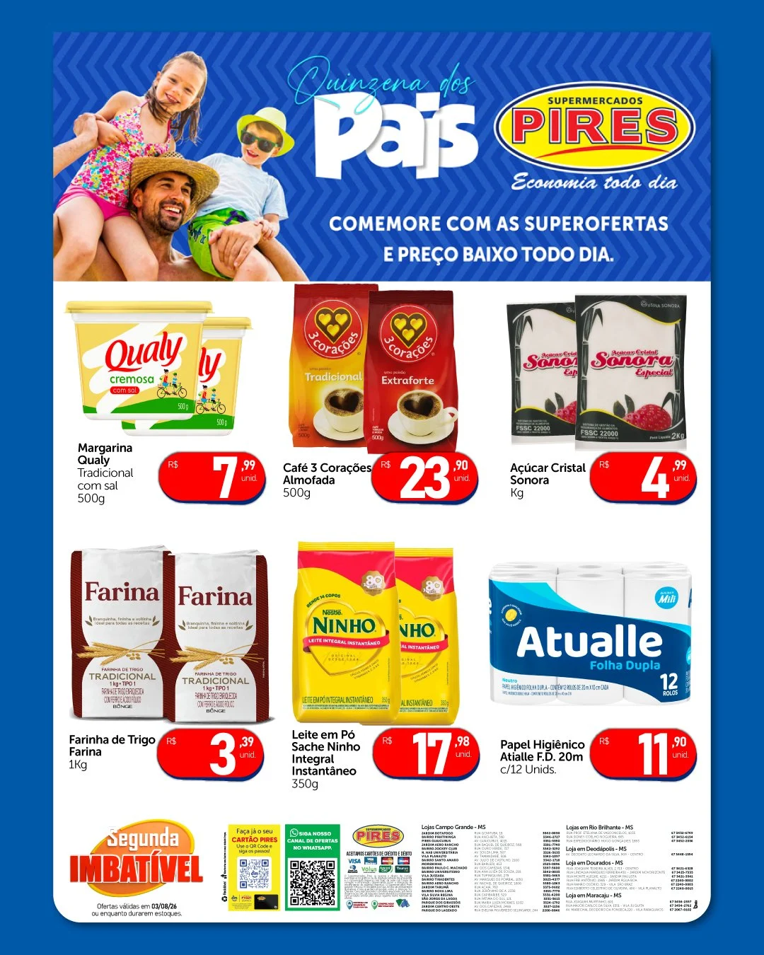 Ofertas Supermercados Pires – 03/08/2026
