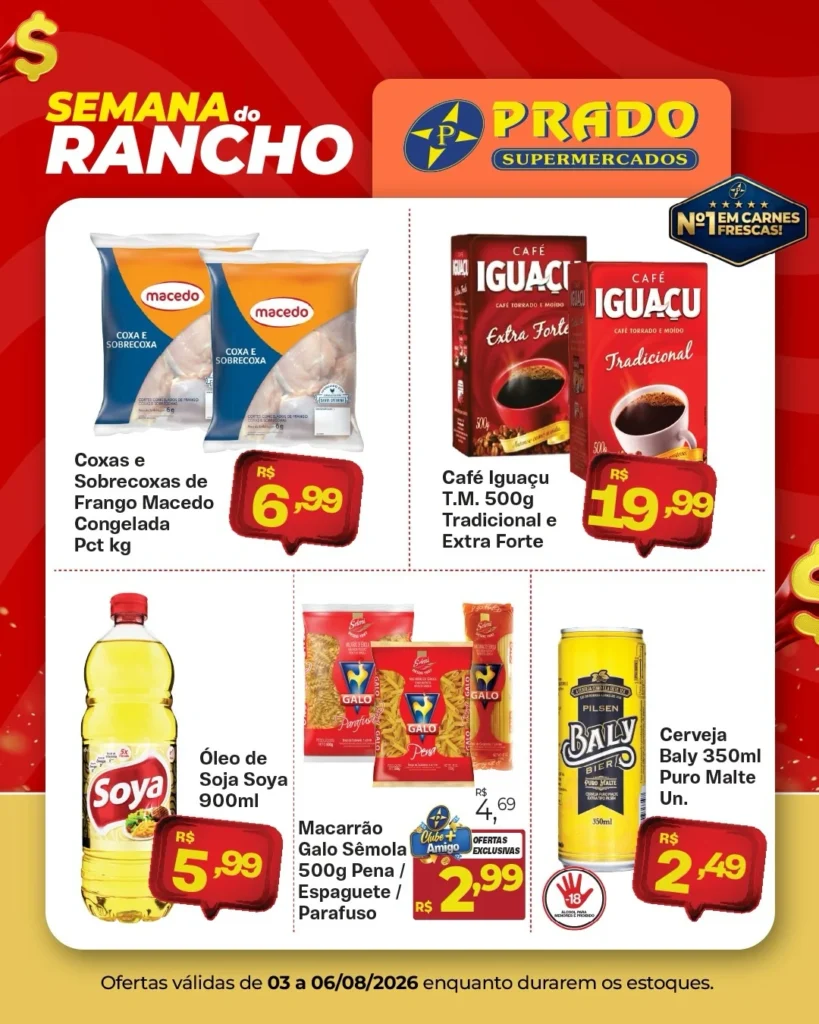 Ofertas Perfil oficial – Prado supermercados – 06/08/2026