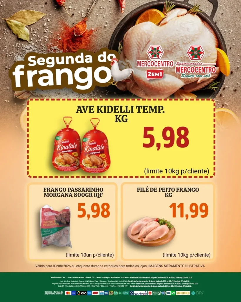 Ofertas SUPERMERCADOS MERCOCENTRO 🛒 – 03/08