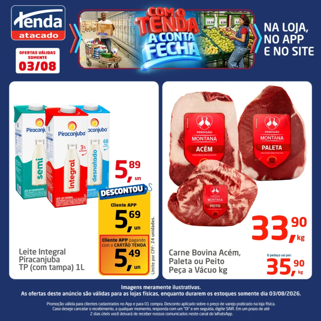 Ofertas Tenda Atacado – 03/07