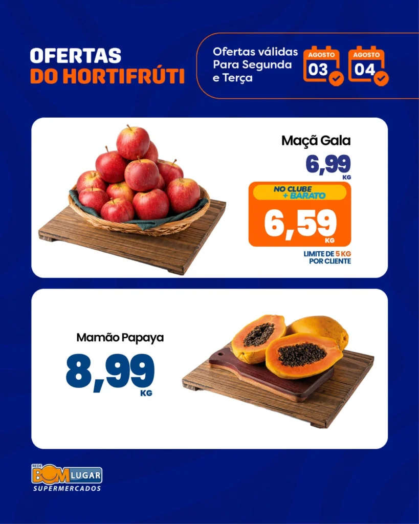 Ofertas Rede Bom Lugar Supermercados – 04/08