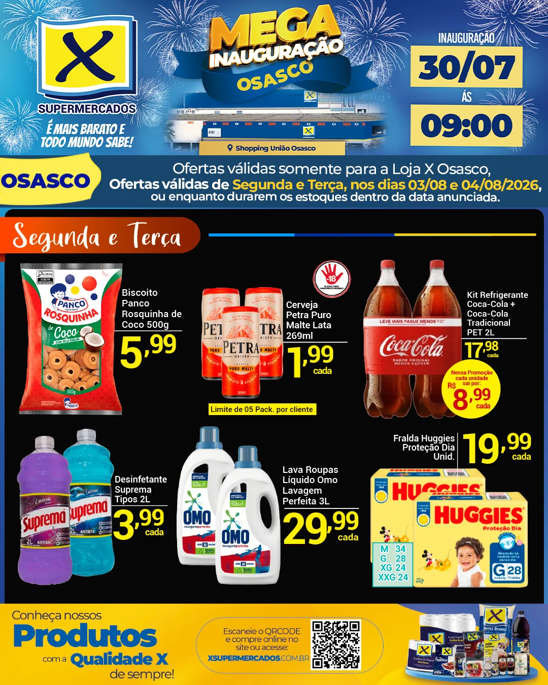 Ofertas Rede X Supermercados – 04/08/2026 Ofertas Rede X Supermercados – 04/08/2026