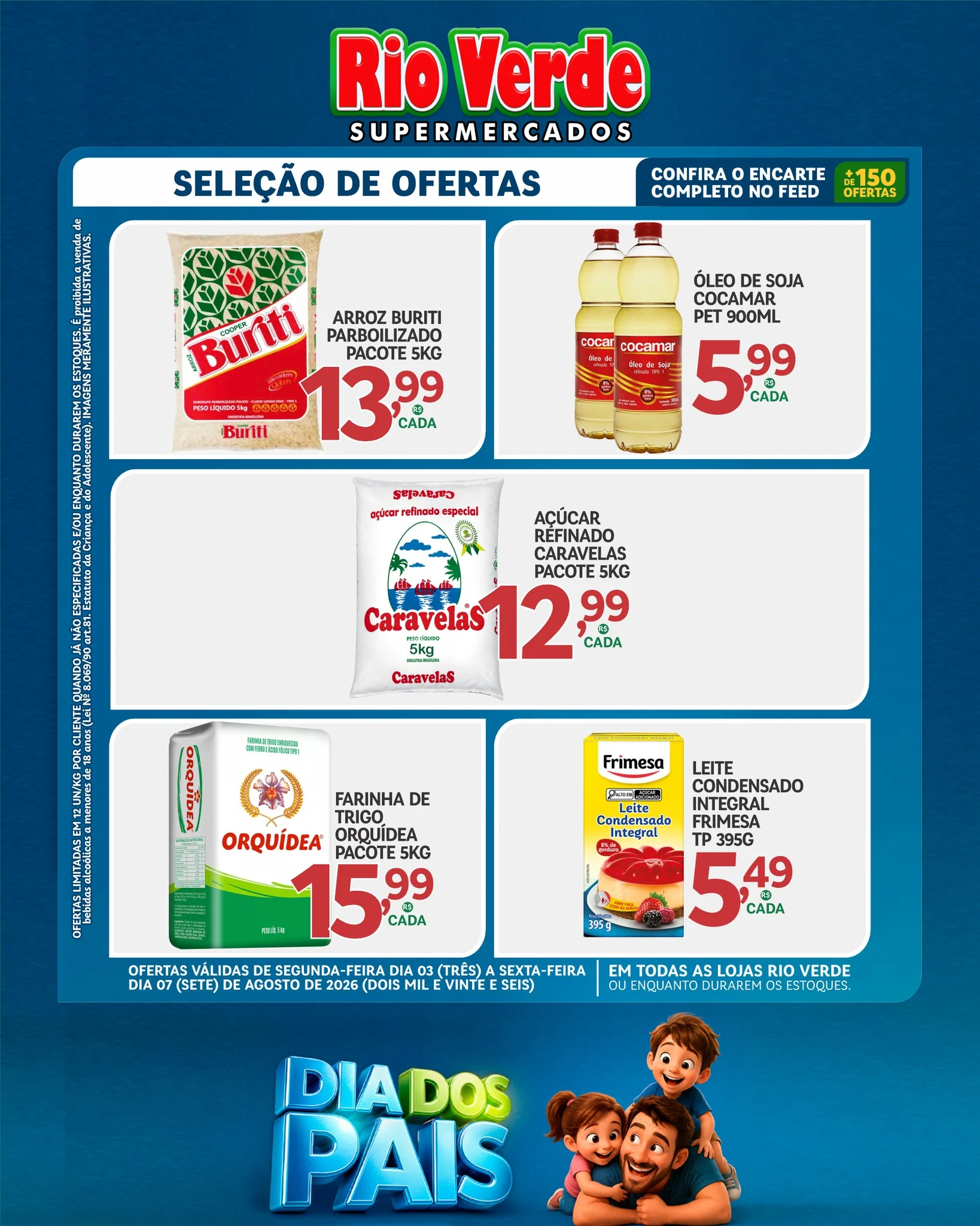 Ofertas Rio Verde Supermercados – 07/08/2026
