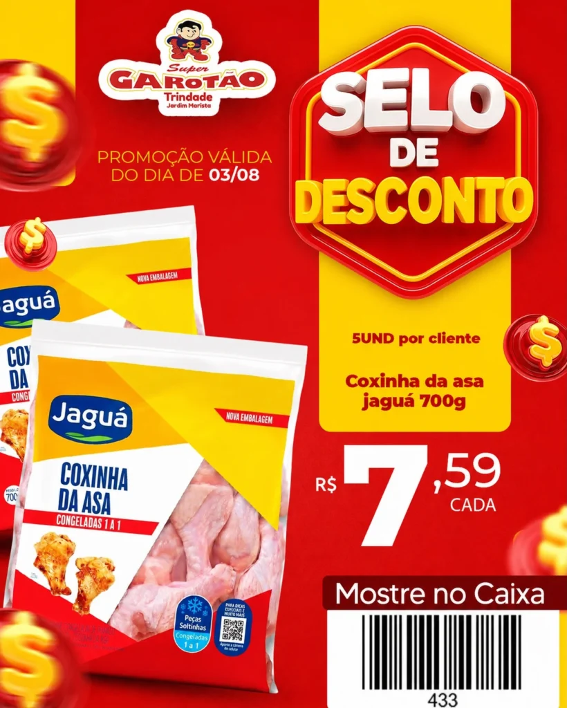Ofertas Supermercado Garotão – 03/08/2026