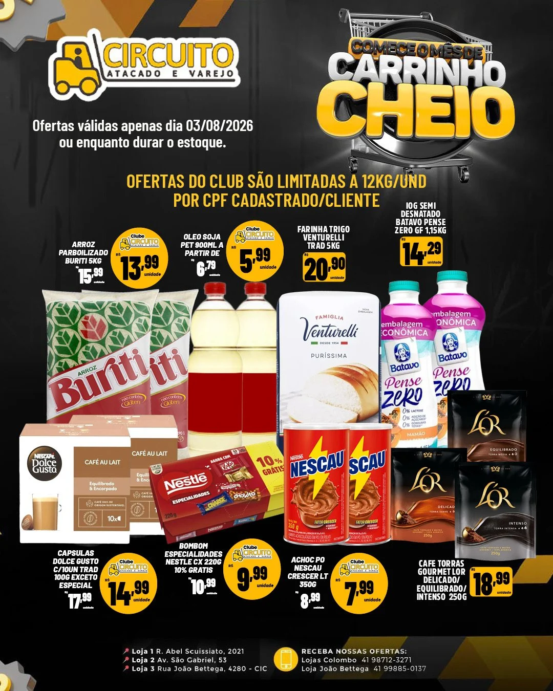 Ofertas Circuito Atacado e Varejo – 03/08/2026