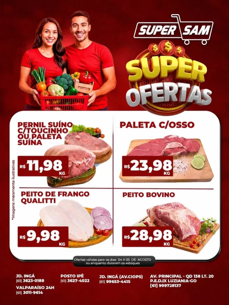 Ofertas Rede Supersam – 05/08/2026