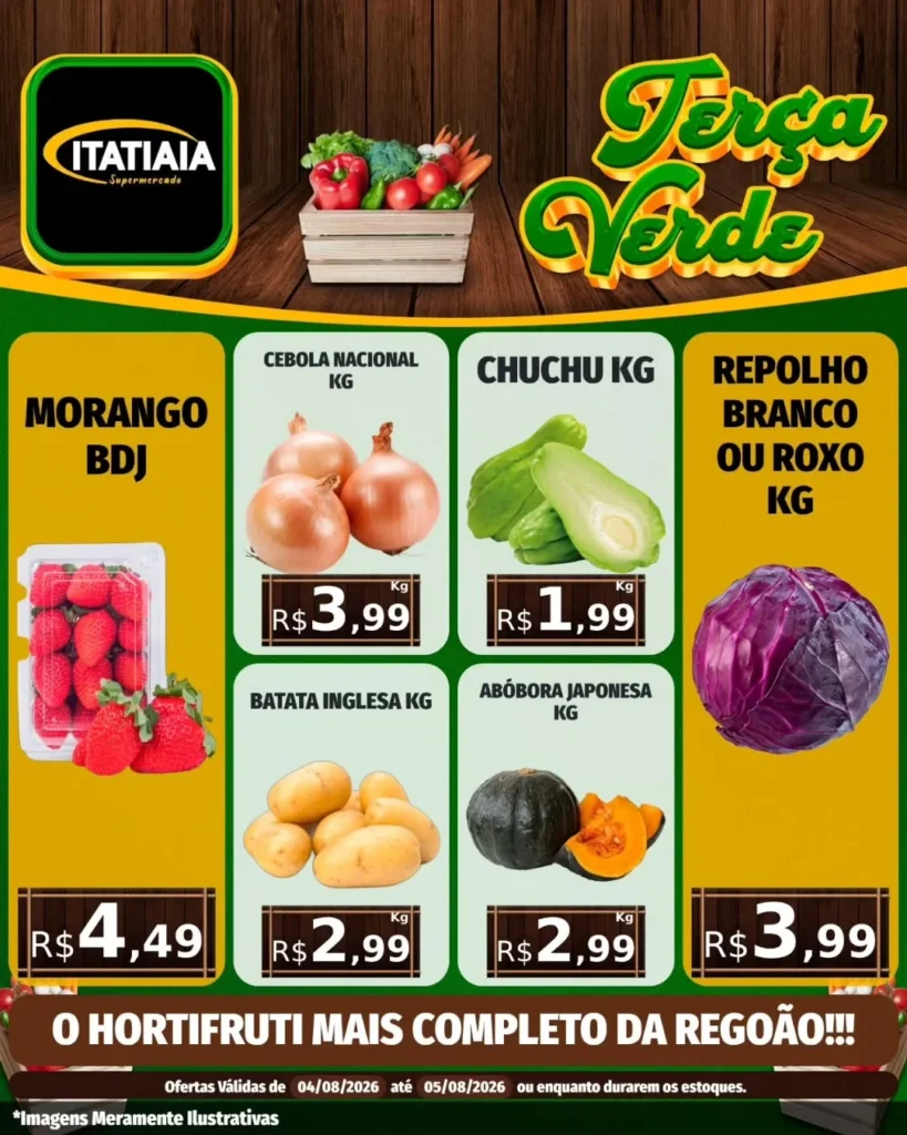 Ofertas Itatiaia Supermercado – 05/08/2026
