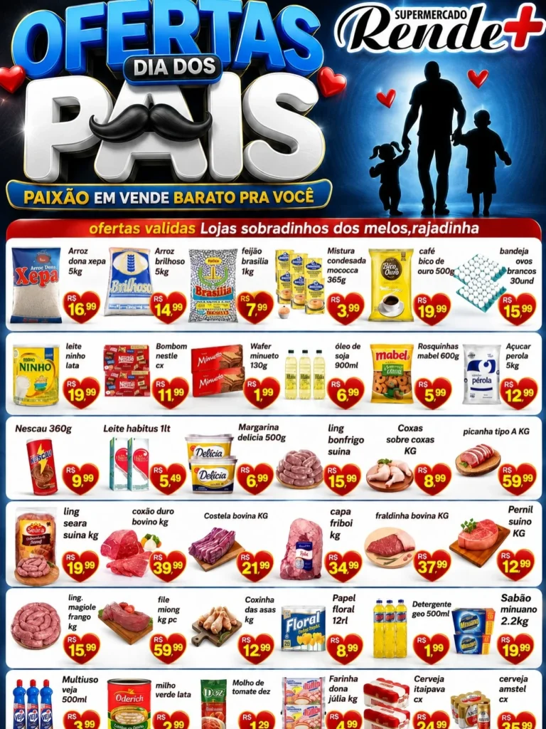 Ofertas Rende Mais Supermercado – 07/08/2026