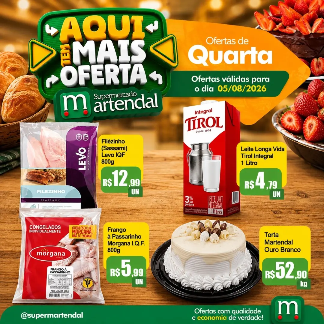 Ofertas Supermercado Martendal – 05/08/2026