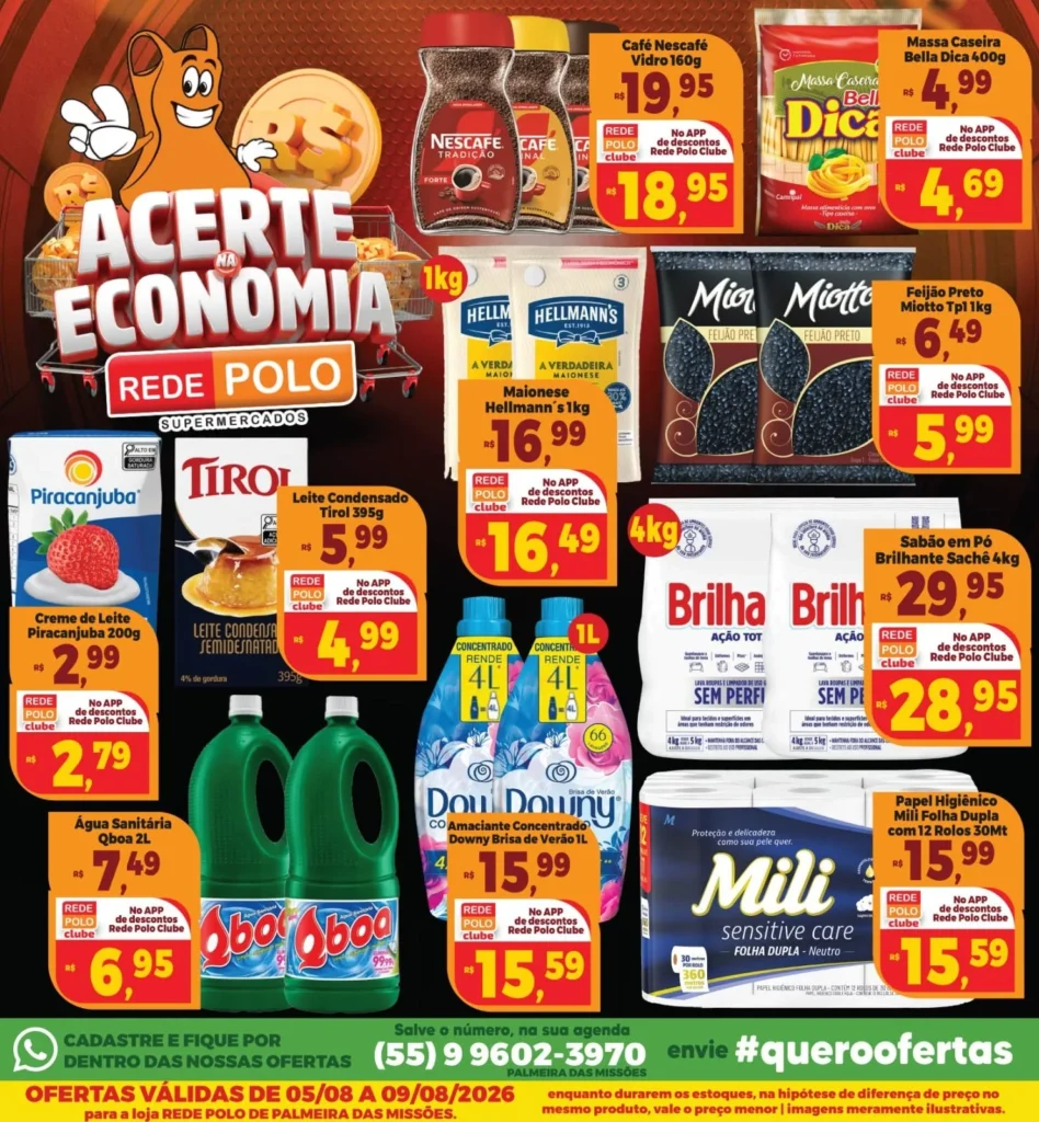 Ofertas Rede Polo Palmeira – 09/08/2026