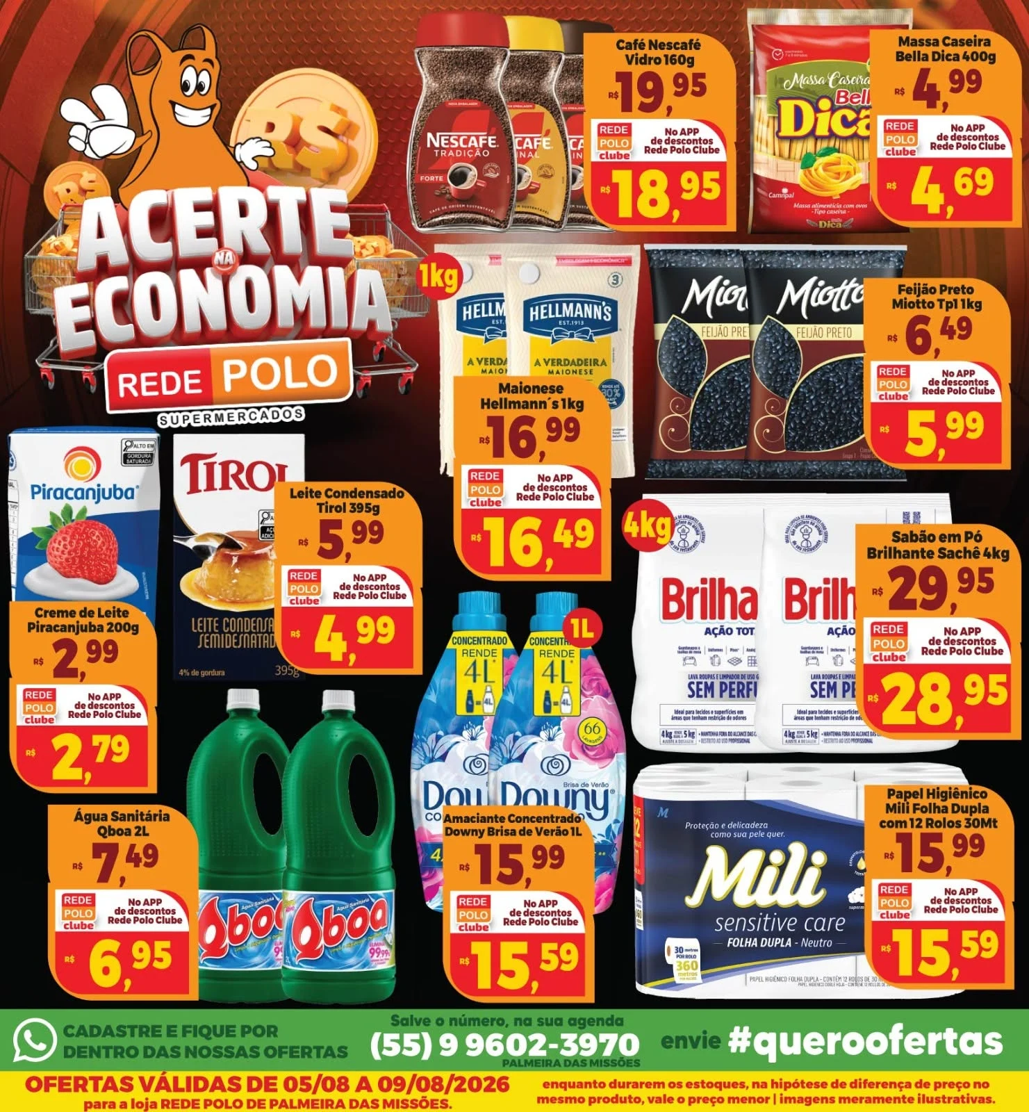 Ofertas Rede Polo Palmeira – 09/08/2026