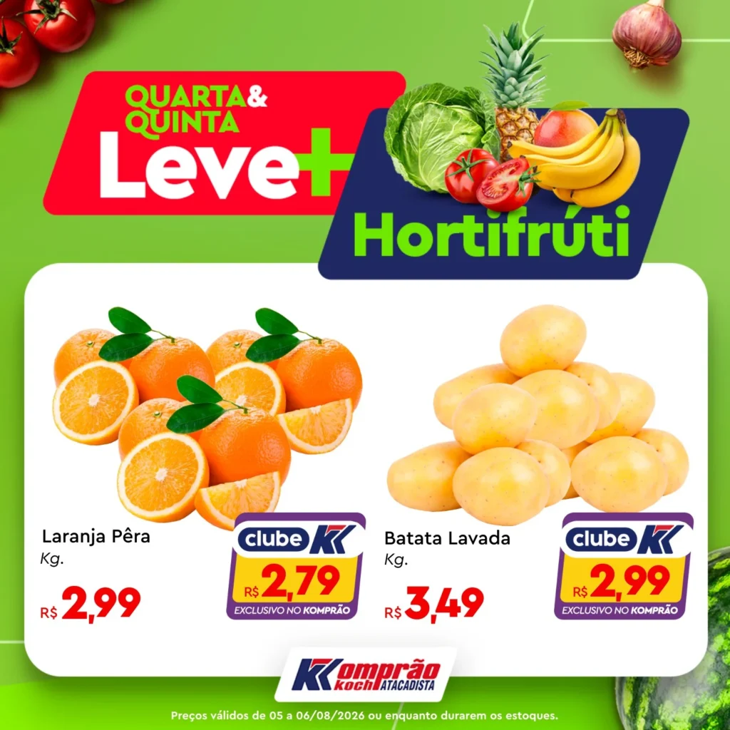 Ofertas Komprão Koch Atacadista – 06/08