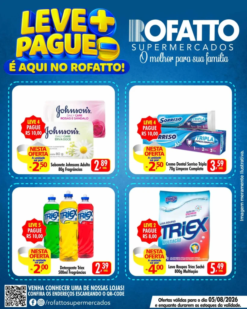 Ofertas Rofatto Supermercados – 05/08/2026