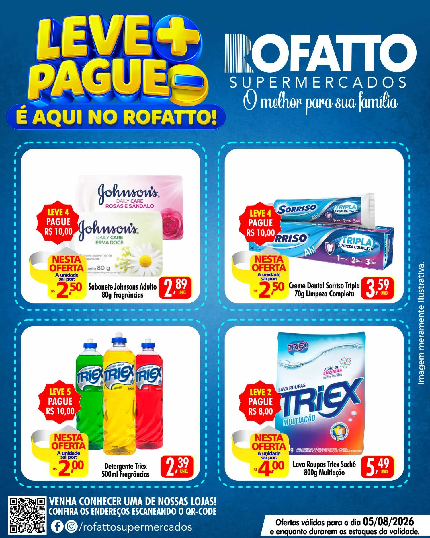 Ofertas Rofatto Supermercados – 05/08/2026