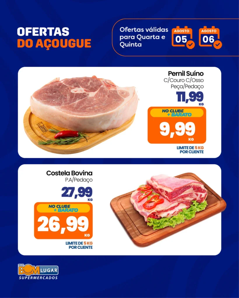 Ofertas Rede Bom Lugar Supermercados – 06/08
