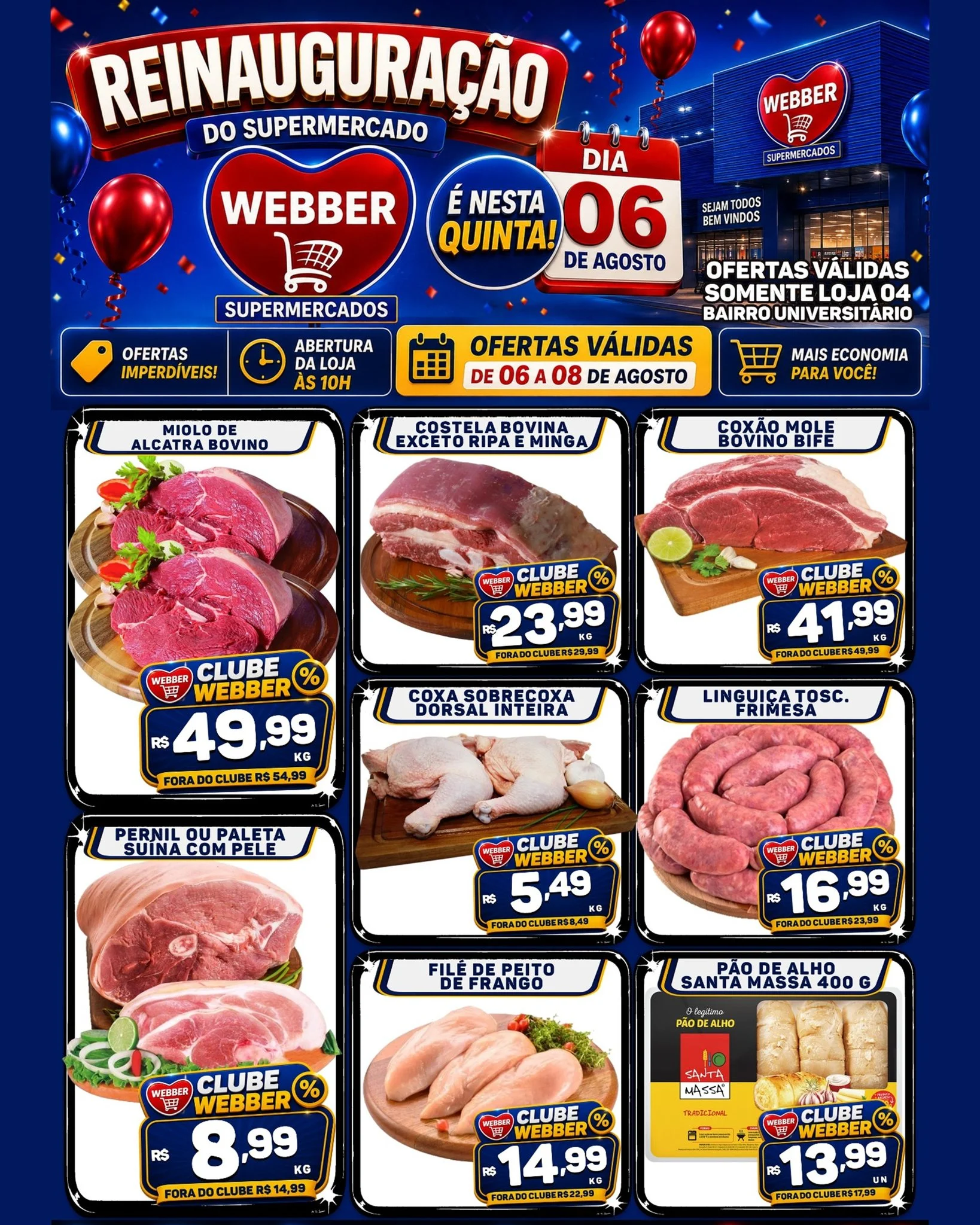 Ofertas SUPERMERCADOS WEBBER – 08/08/2026