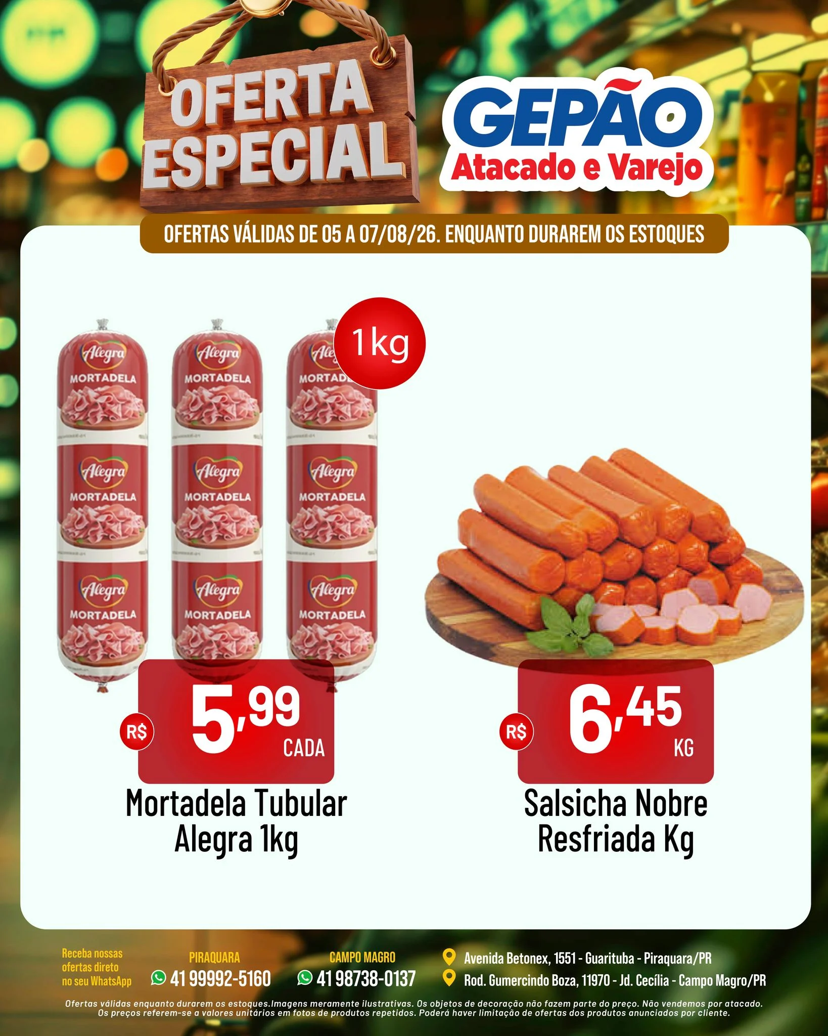 Ofertas GEPÃO – 07/08/2026
