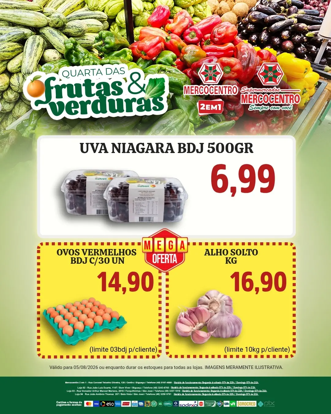 Ofertas SUPERMERCADOS MERCOCENTRO 🛒 – 05/08/2026