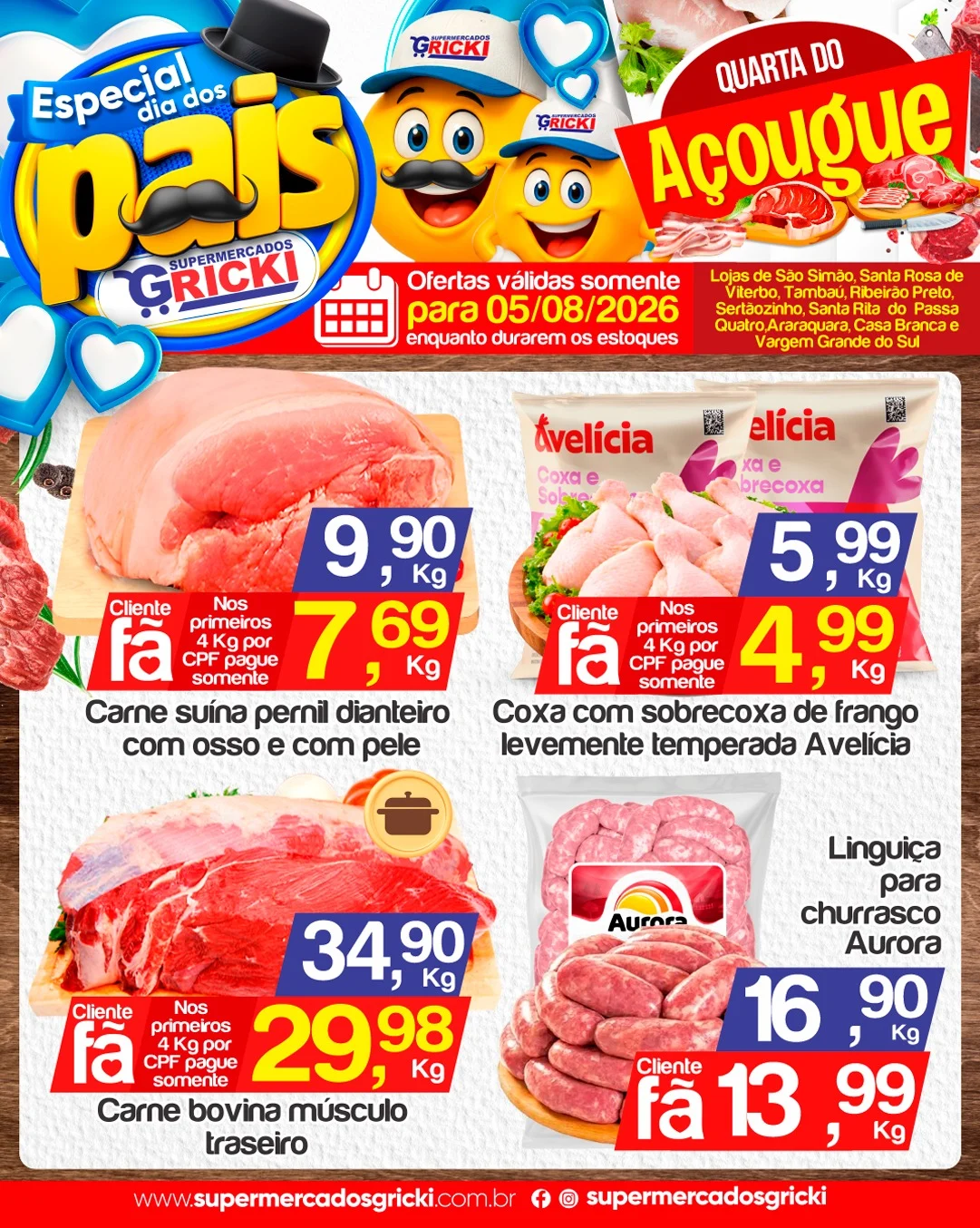 Ofertas Supermercados Gricki – 05/08/2026