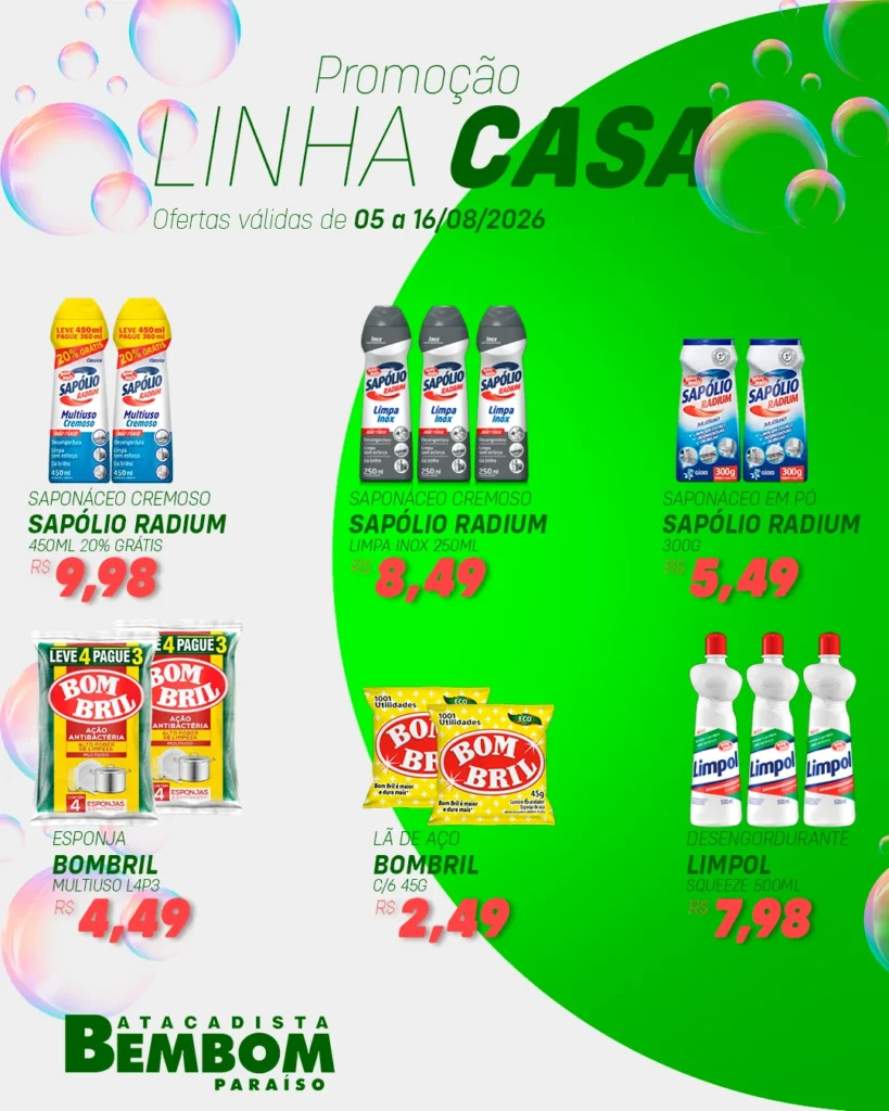Ofertas Bem Bom Atacadista – 16/08/2026