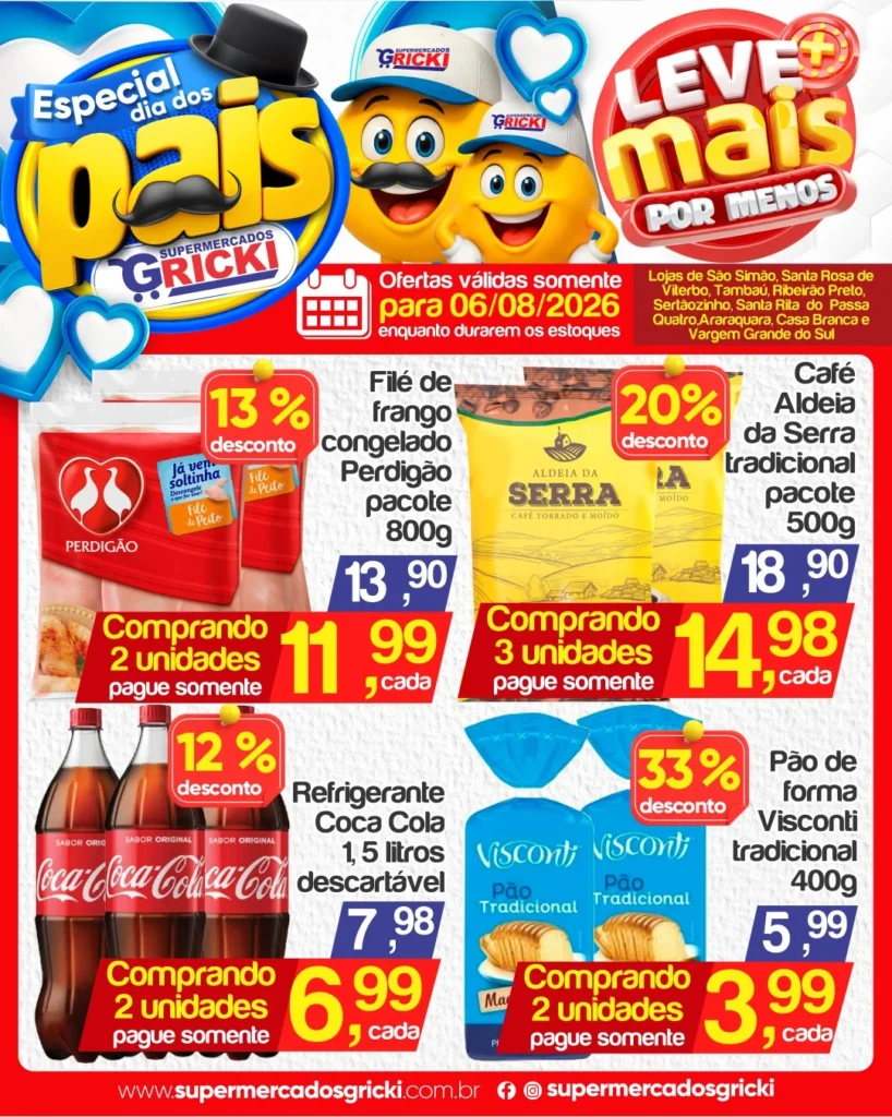 Ofertas Supermercados Gricki – 06/08/2026