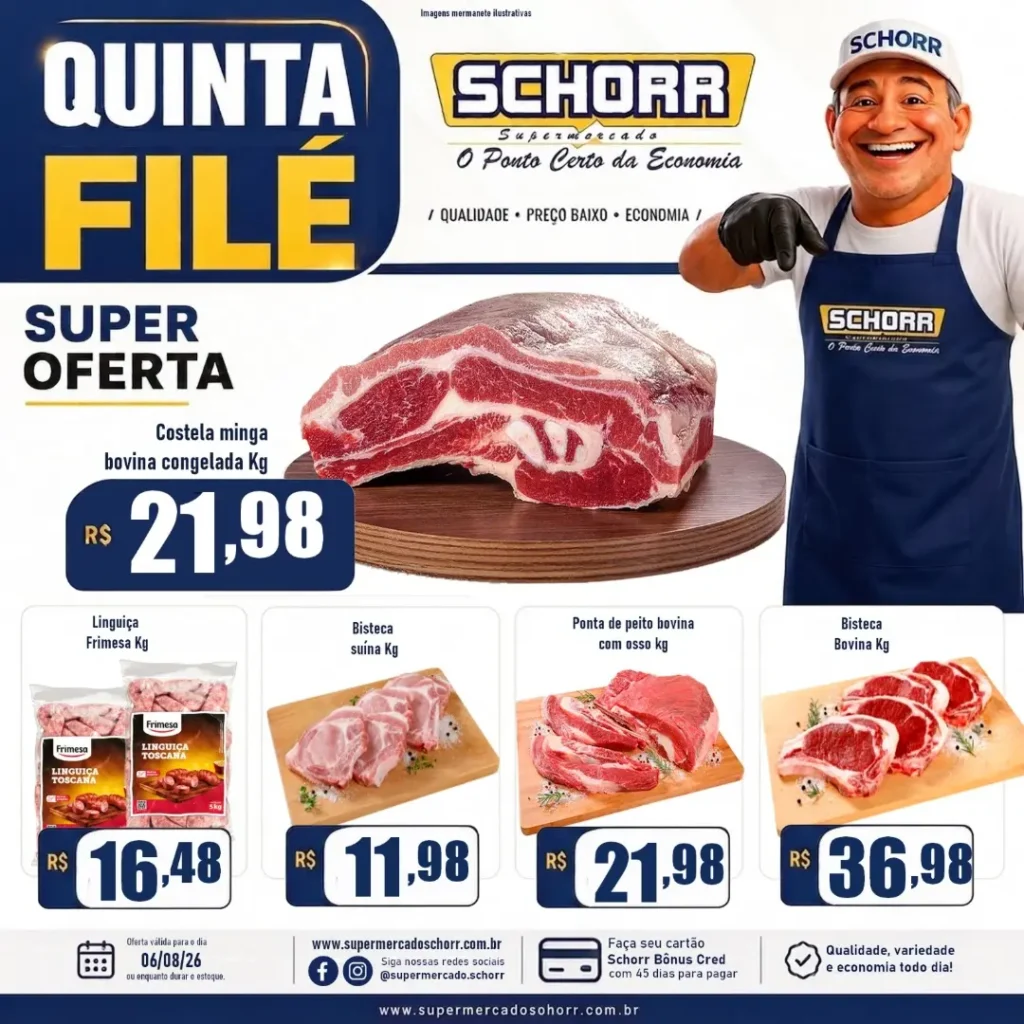 Ofertas Schorr supermercado – 06/08/2026