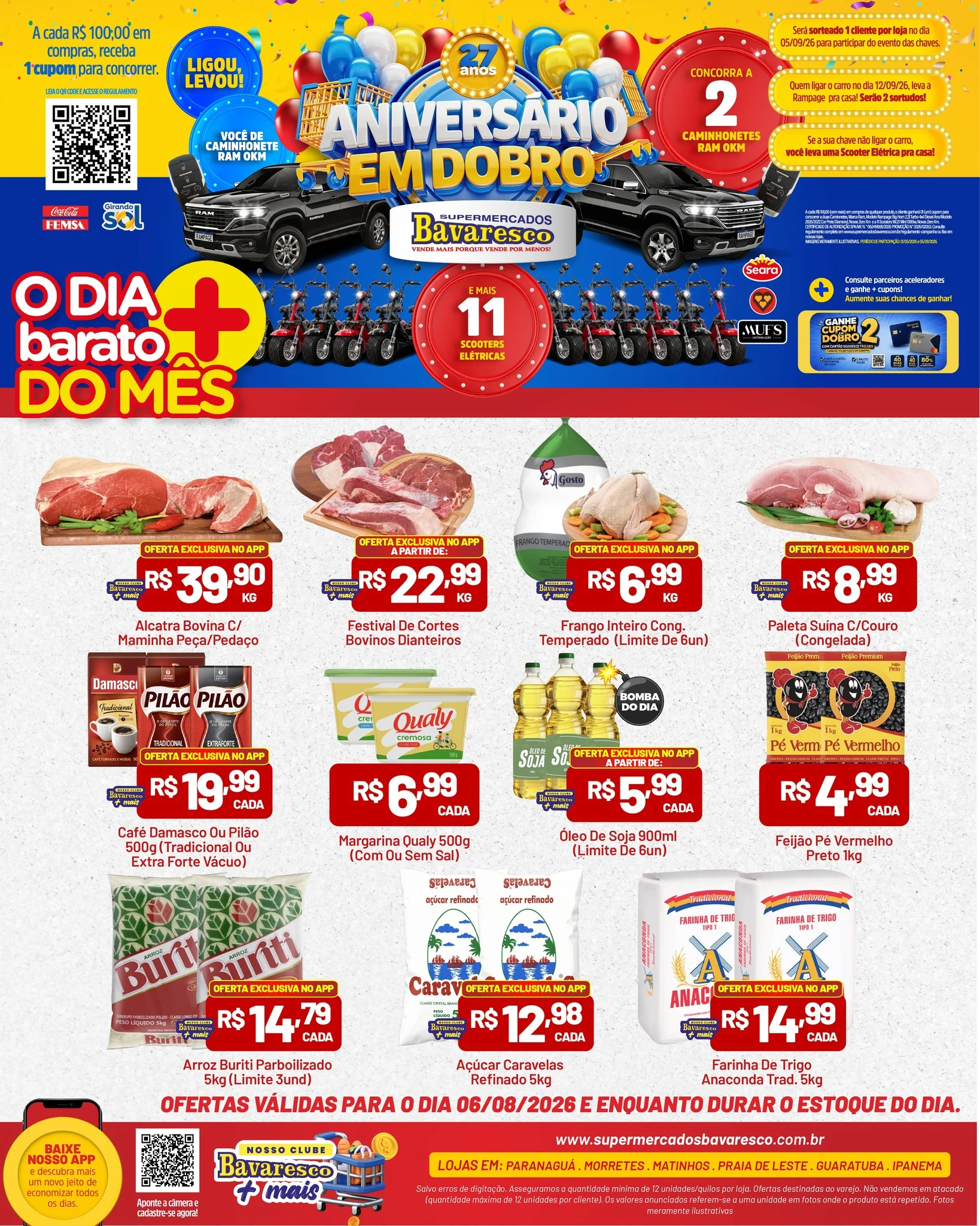 Ofertas Supermercados Bavaresco – 06/08/2026