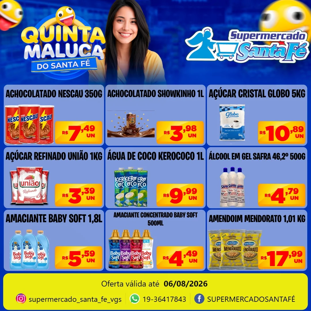 Ofertas SUPERMERCADO SANTA FÉ – 06/08