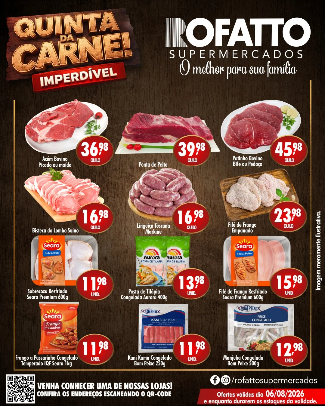Ofertas Rofatto Supermercados – 06/08/2026