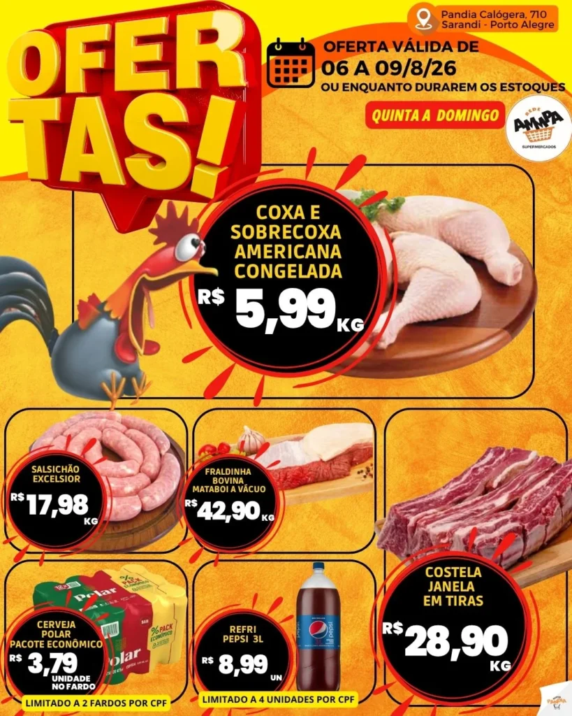 Ofertas Super Pandia | Sarandi Porto Alegre – 09/08/2026