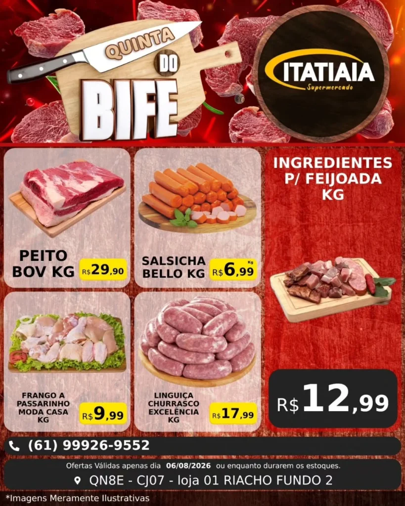 Ofertas Itatiaia Supermercado – 06/08/2026
