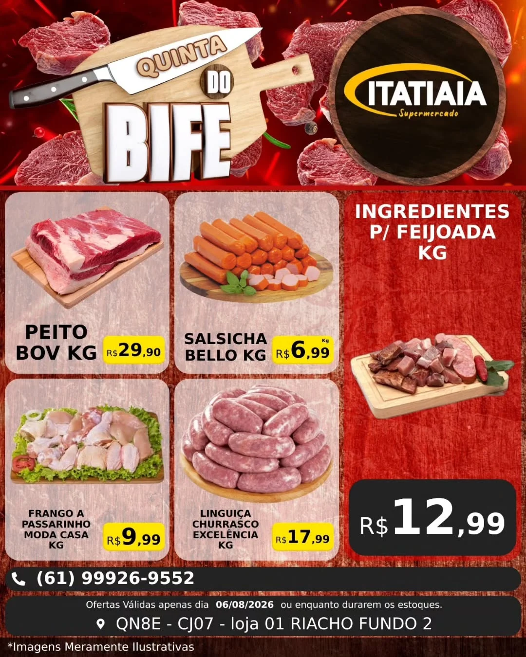 Ofertas Itatiaia Supermercado – 06/08/2026