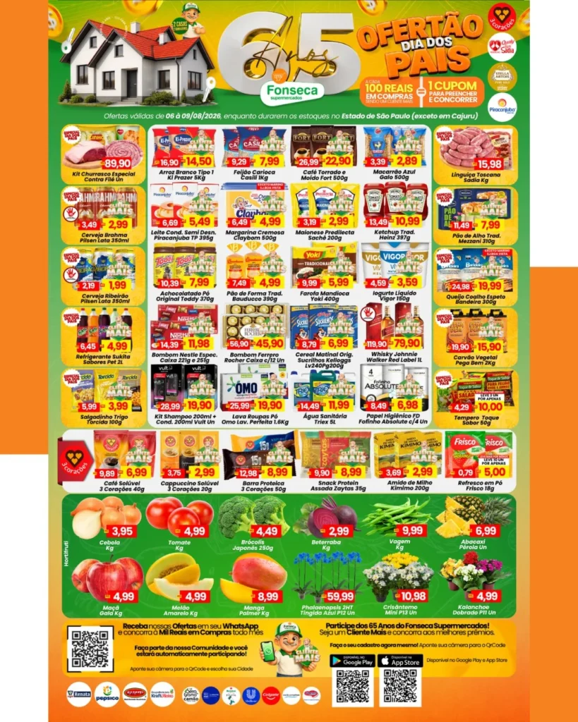 Ofertas Fonseca Supermercados – 09/08/2026