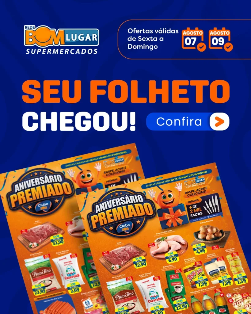 Ofertas Rede Bom Lugar Supermercados – 09/08