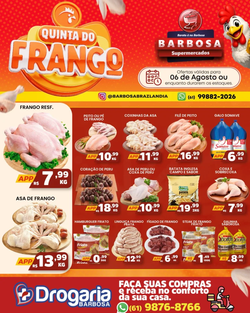 Ofertas SUPERMERCADOS BARBOSA 🛒 – 06/08/2026