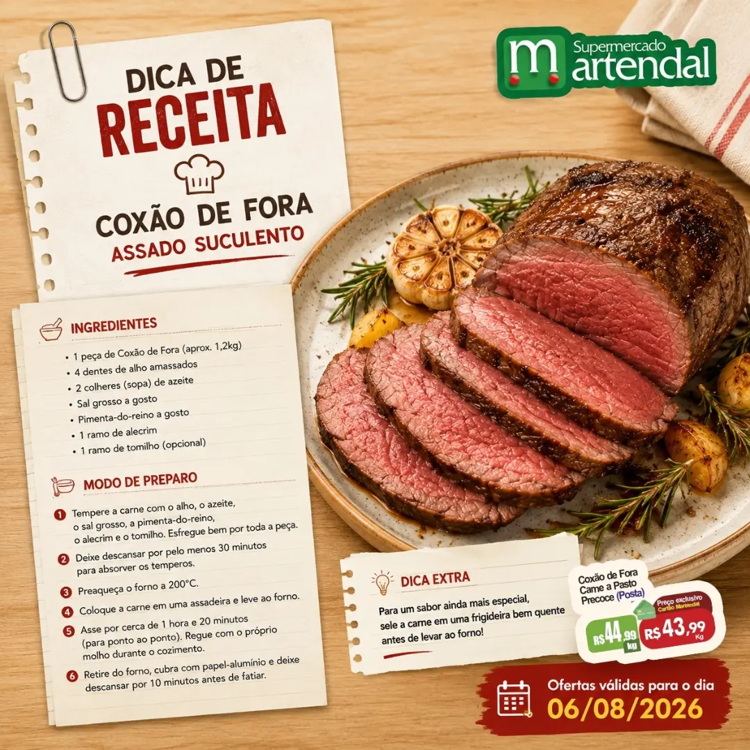 Ofertas Supermercado Martendal – 06/08/2026 Ofertas Supermercado Martendal – 06/08/2026