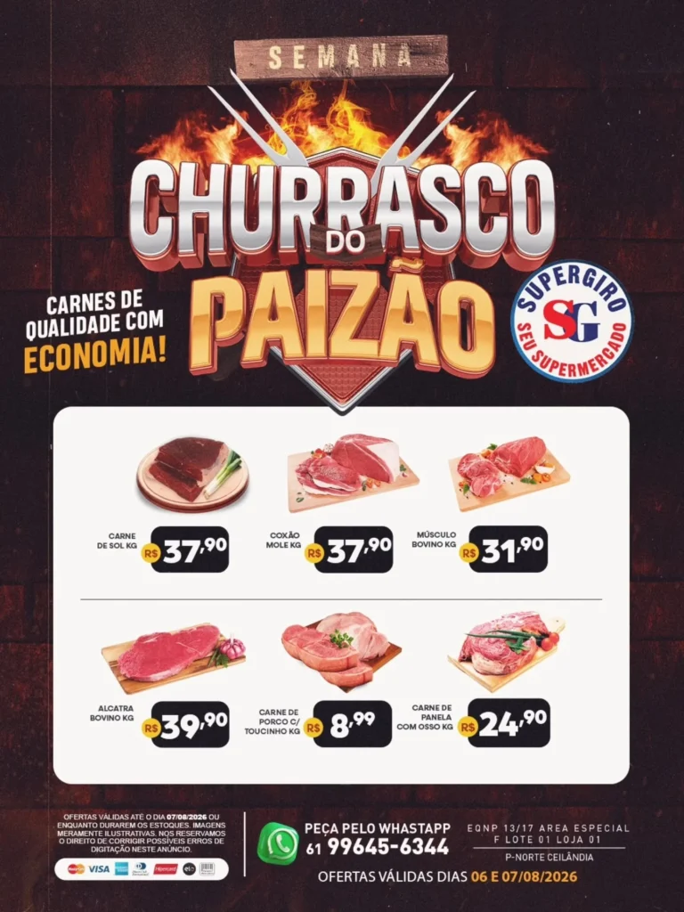 Ofertas Supermercado Supergiro – 07/08/2026