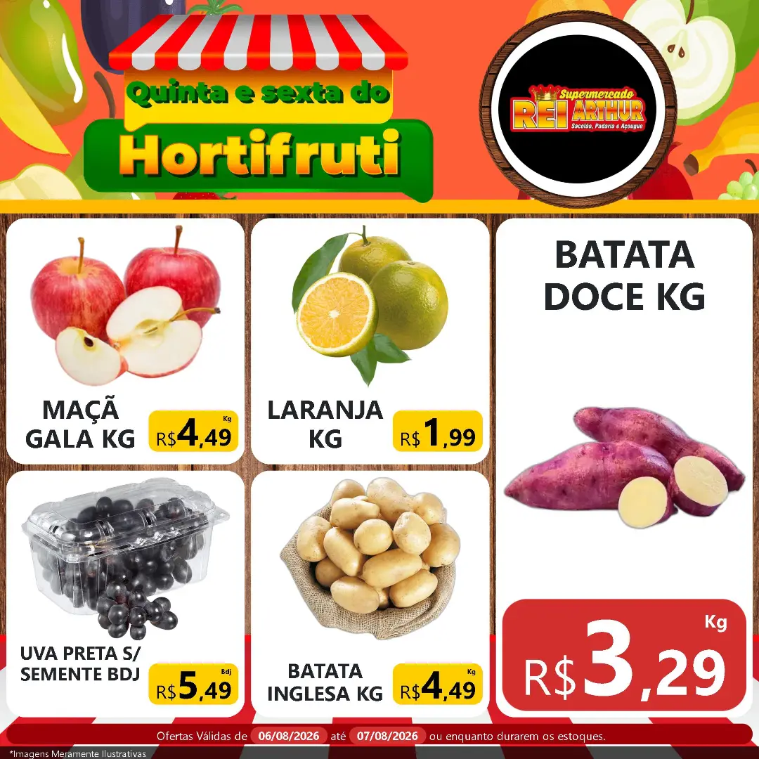 Ofertas Supermercado Rei Arthur💥 – 06/08/2026