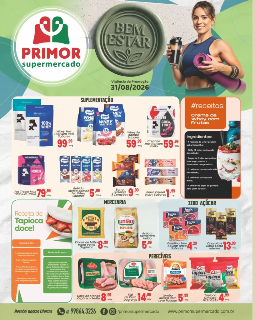 Ofertas Primor Supermercado – 31/08/2026