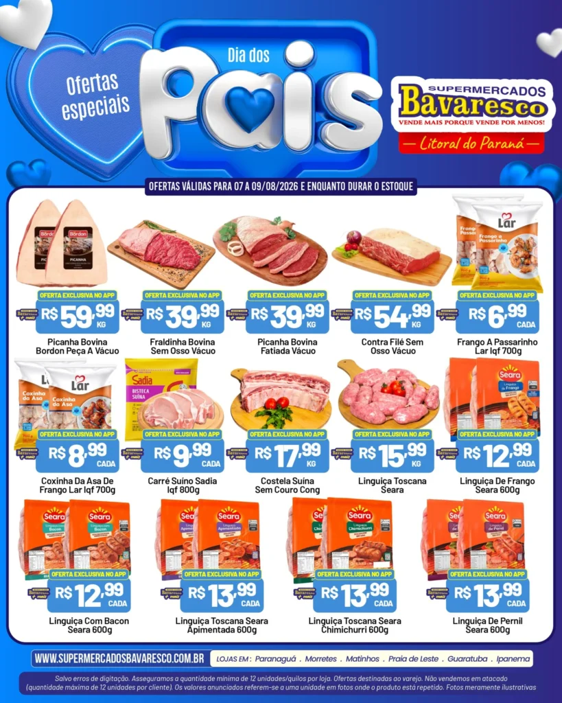 Ofertas Supermercados Bavaresco – 09/08/2026