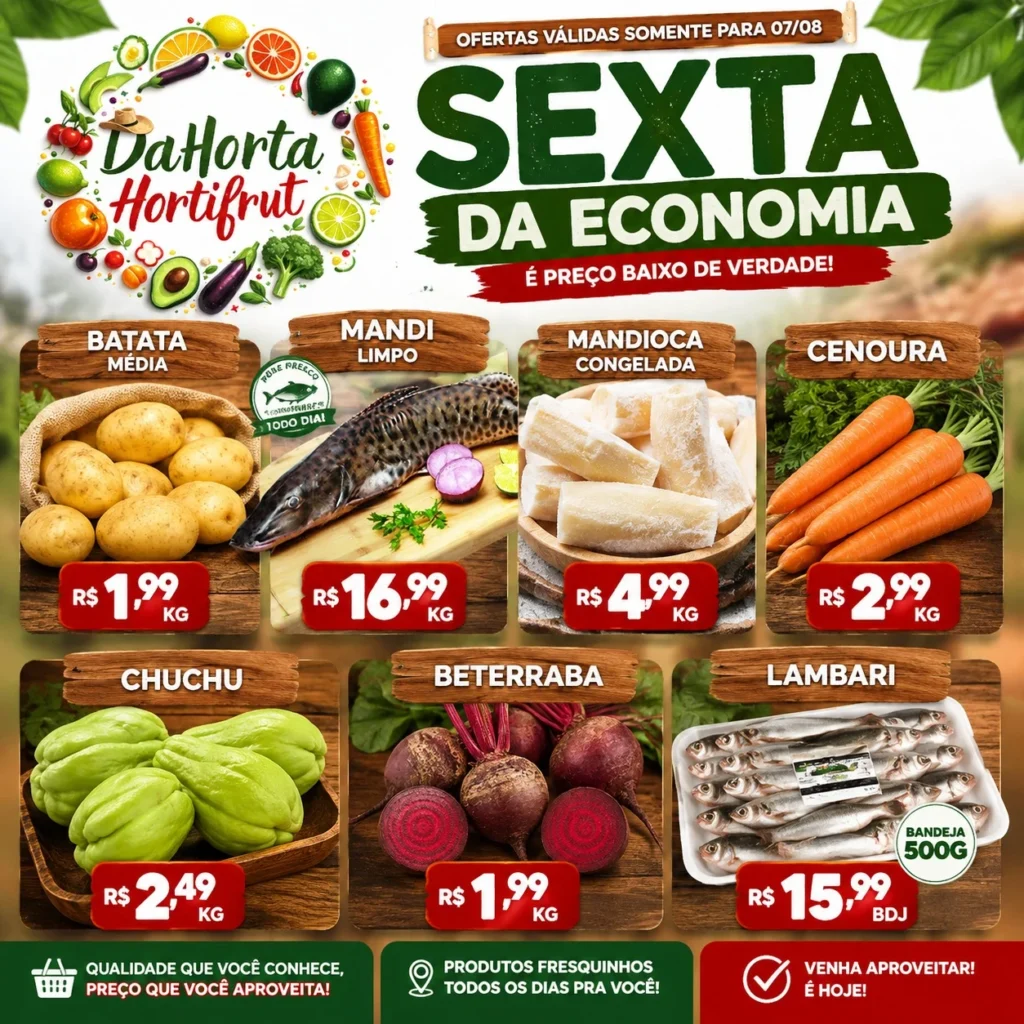 Ofertas Dahorta Hortifruti – 07/08