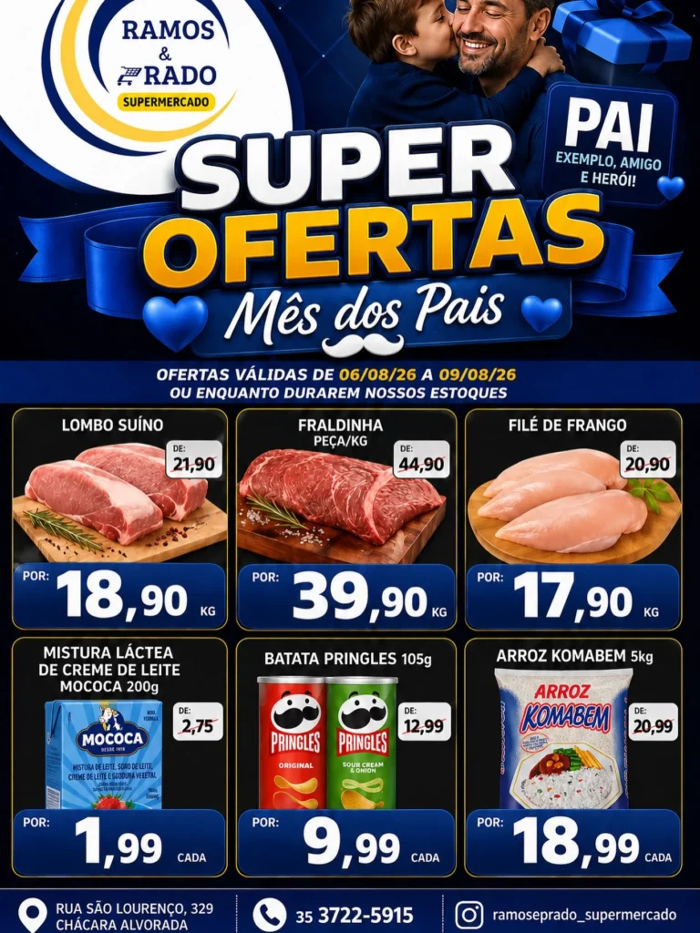 Ofertas Ramos & Prado Supermercado – 09/08/2026