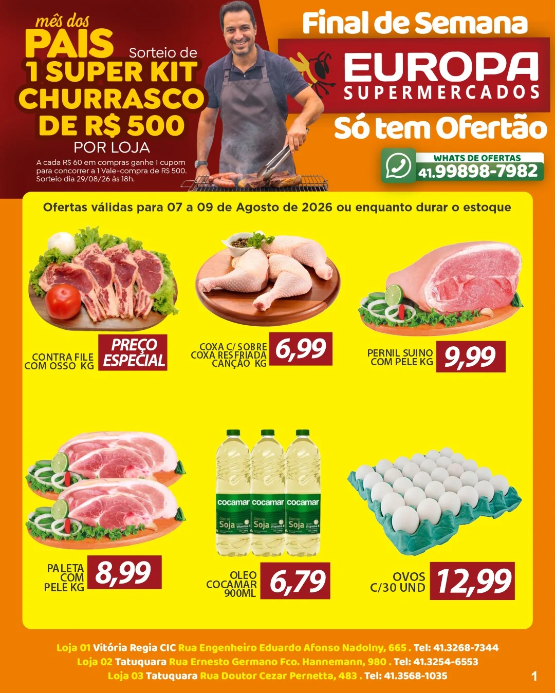Ofertas Europa Supermercados – 09/08/2026 Ofertas Europa Supermercados – 09/08/2026